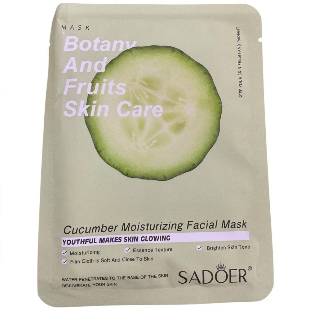 Sadoer (3) Cucumber Moisturizing Facial Mask Botany and Fruits Skin Care